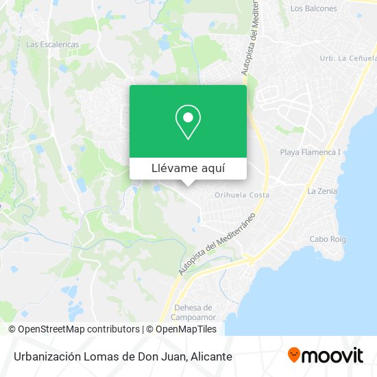 Mapa Urbanización Lomas de Don Juan