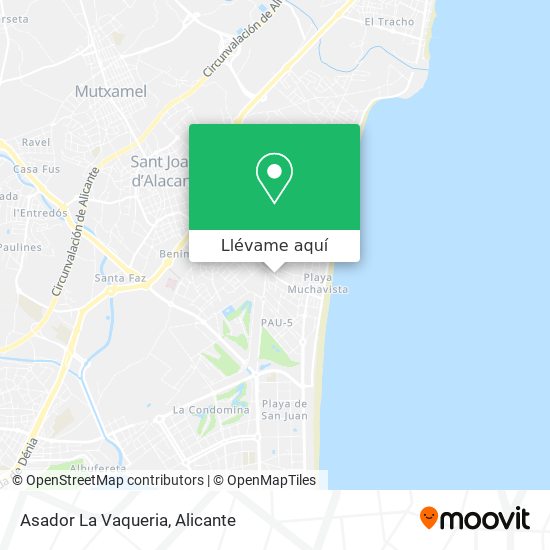 Mapa Asador La Vaqueria