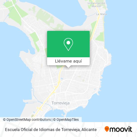 Mapa Escuela Oficial de Idiomas de Torrevieja