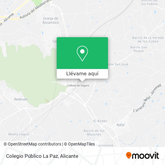 Mapa Colegio Público La Paz