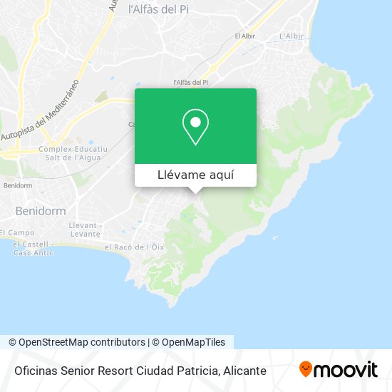 Mapa Oficinas Senior Resort Ciudad Patricia