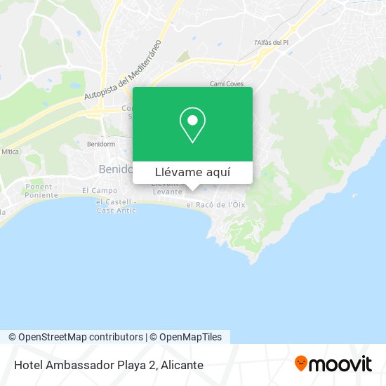 Mapa Hotel Ambassador Playa 2