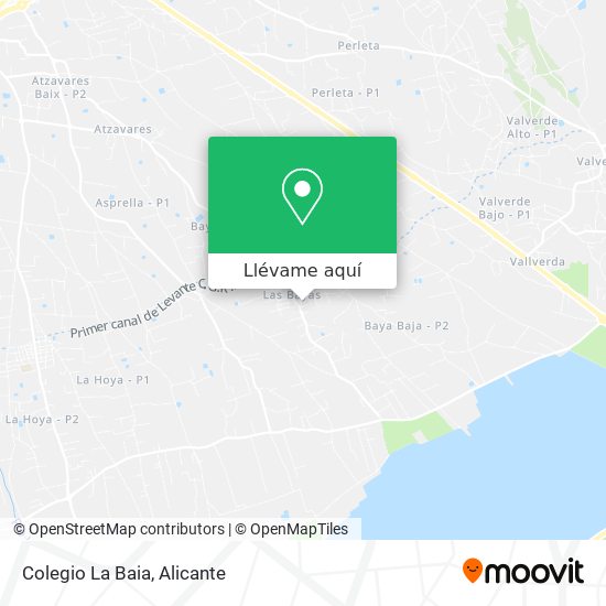 Mapa Colegio La Baia