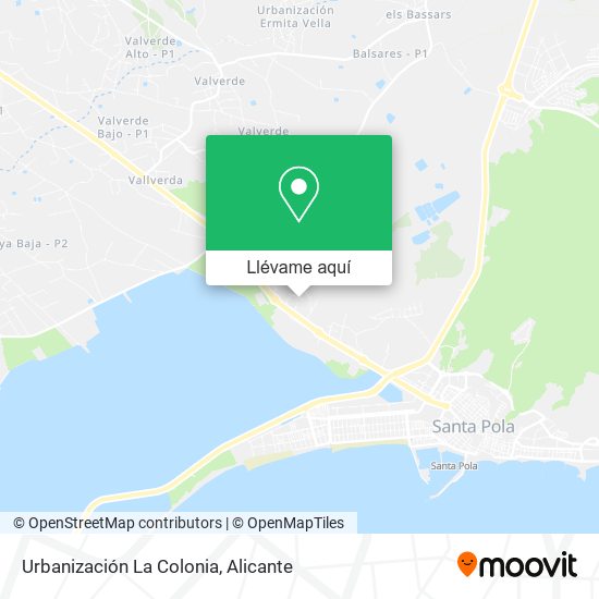 Mapa Urbanización La Colonia