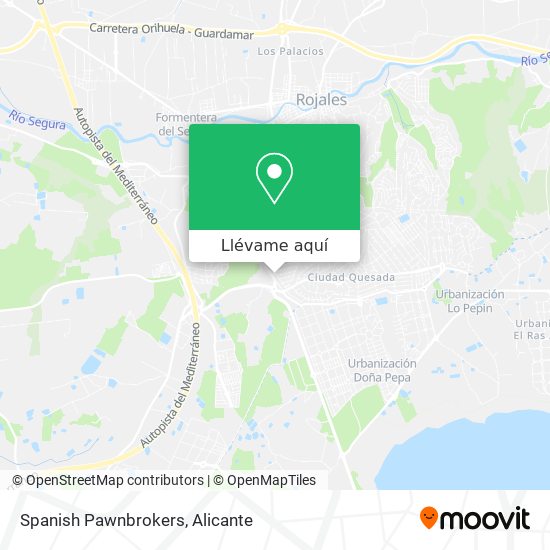 Mapa Spanish Pawnbrokers