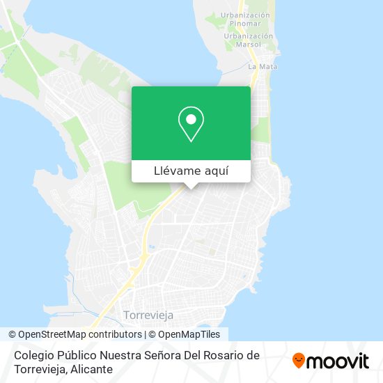 Mapa Colegio Público Nuestra Señora Del Rosario de Torrevieja