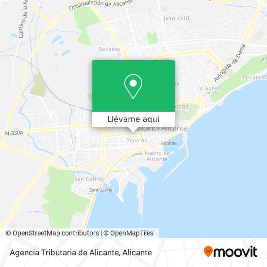 Mapa Agencia Tributaria de Alicante