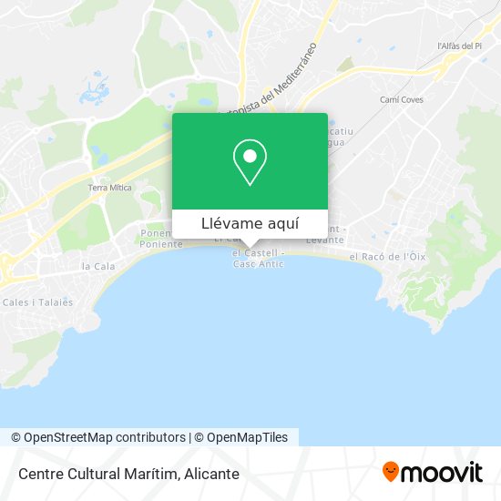 Mapa Centre Cultural Marítim