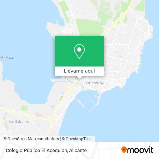 Mapa Colegio Público El Acequión