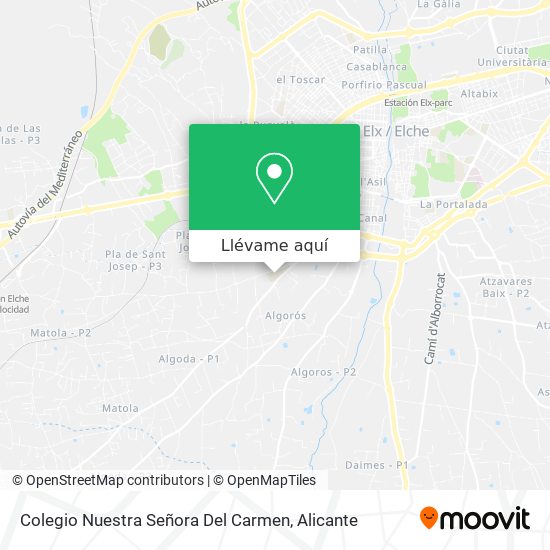 Mapa Colegio Nuestra Señora Del Carmen