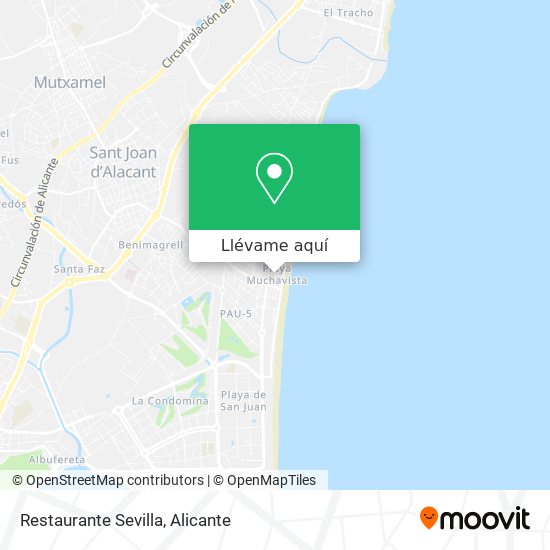 Mapa Restaurante Sevilla