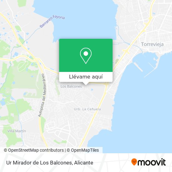 Mapa Ur Mirador de Los Balcones