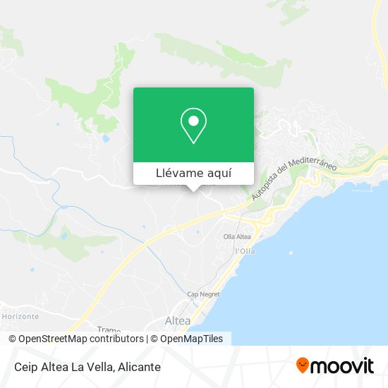 Mapa Ceip Altea La Vella