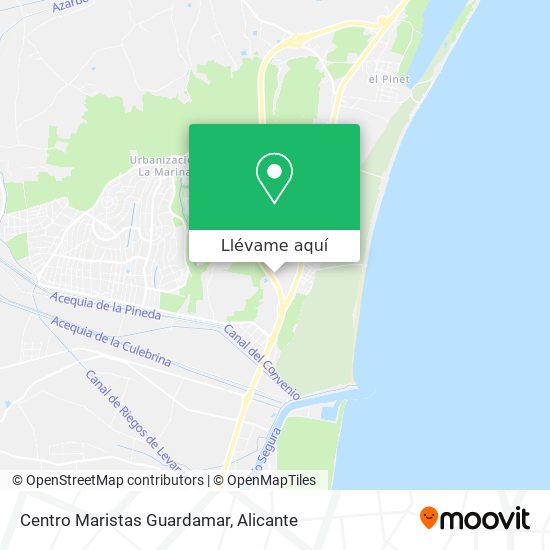 Mapa Centro Maristas Guardamar