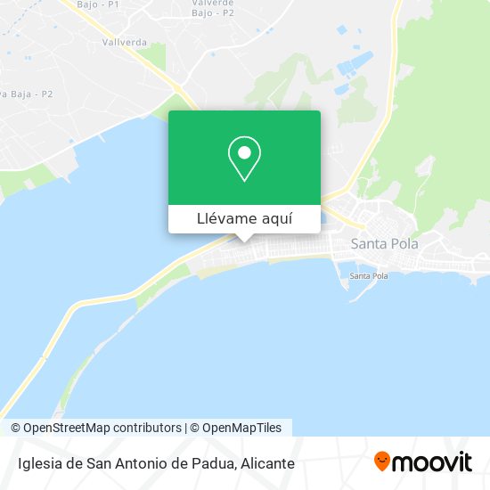 Mapa Iglesia de San Antonio de Padua