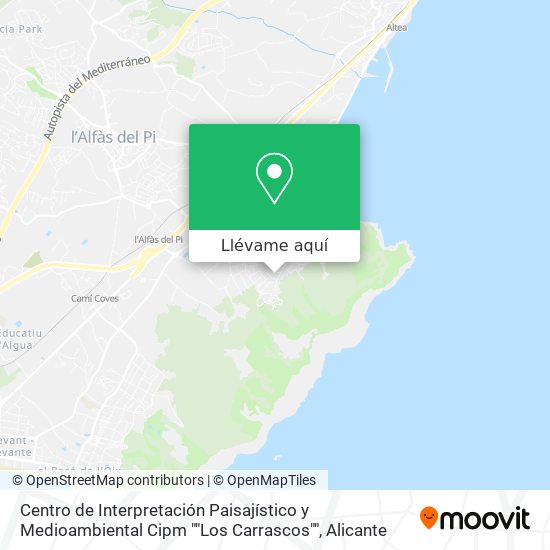 Mapa Centro de Interpretación Paisajístico y Medioambiental Cipm ""Los Carrascos""