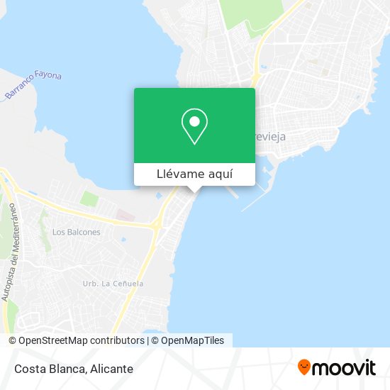 Mapa Costa Blanca