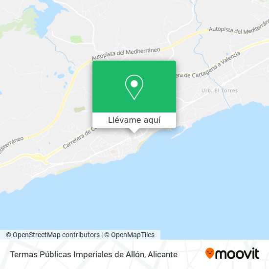 Mapa Termas Públicas Imperiales de Allón