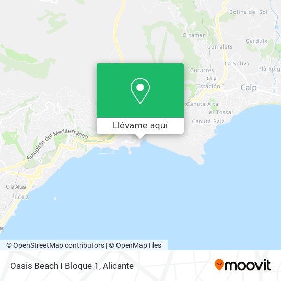 Mapa Oasis Beach I Bloque 1