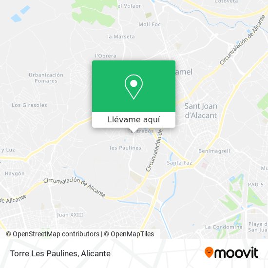 Mapa Torre Les Paulines