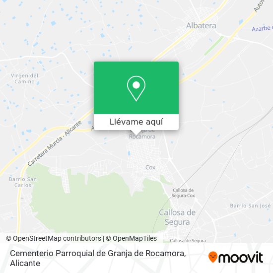 Mapa Cementerio Parroquial de Granja de Rocamora