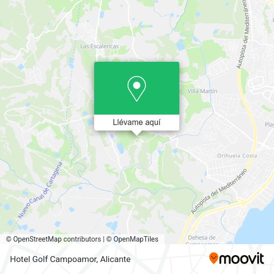 Mapa Hotel Golf Campoamor