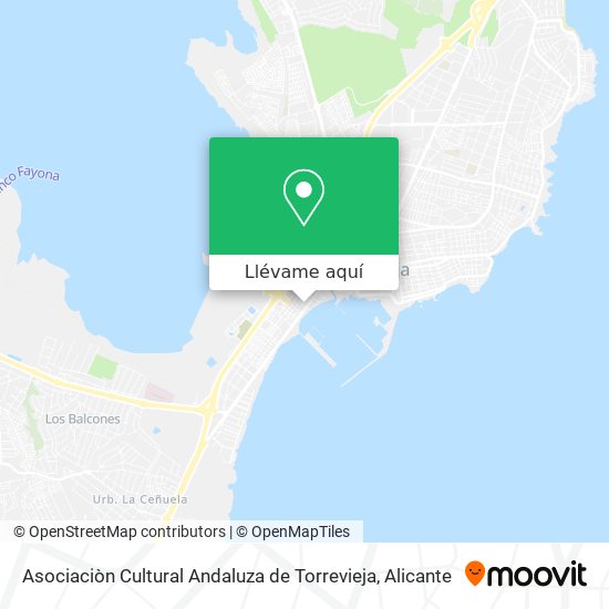 Mapa Asociaciòn Cultural Andaluza de Torrevieja