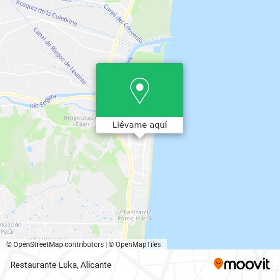 Mapa Restaurante Luka