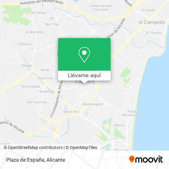 Mapa Plaza de España