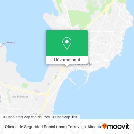Mapa Oficina de Seguridad Social (Inss) Torrevieja