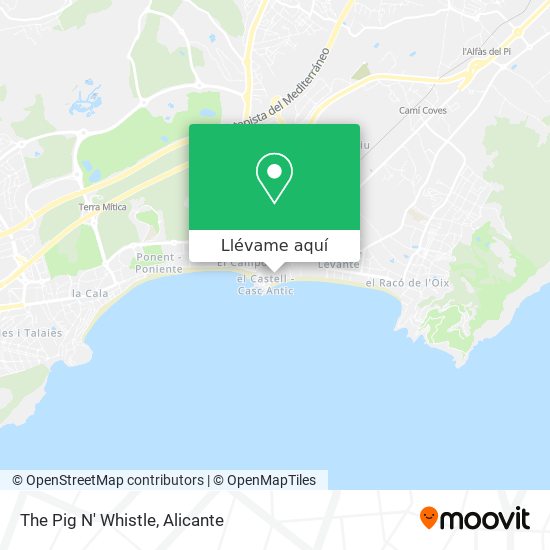 Mapa The Pig N' Whistle