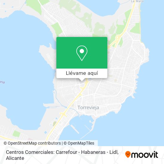 Mapa Centros Comerciales: Carrefour - Habaneras - Lidl