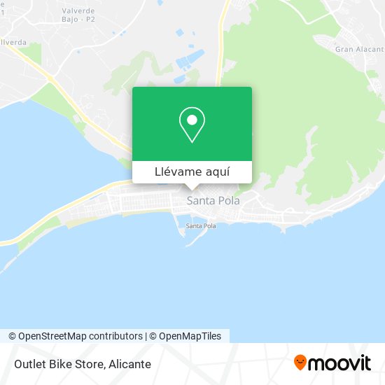 Mapa Outlet Bike Store