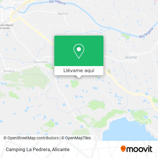 Mapa Camping La Pedrera