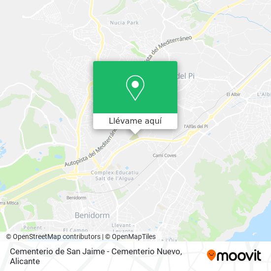 Mapa Cementerio de San Jaime - Cementerio Nuevo