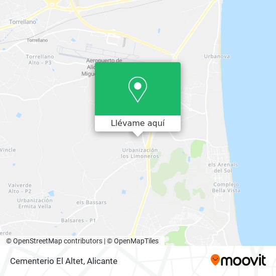 Mapa Cementerio El Altet