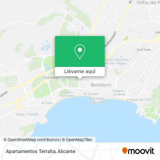 Mapa Apartamentos Terralta