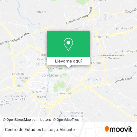 Mapa Centro de Estudios La Lonja