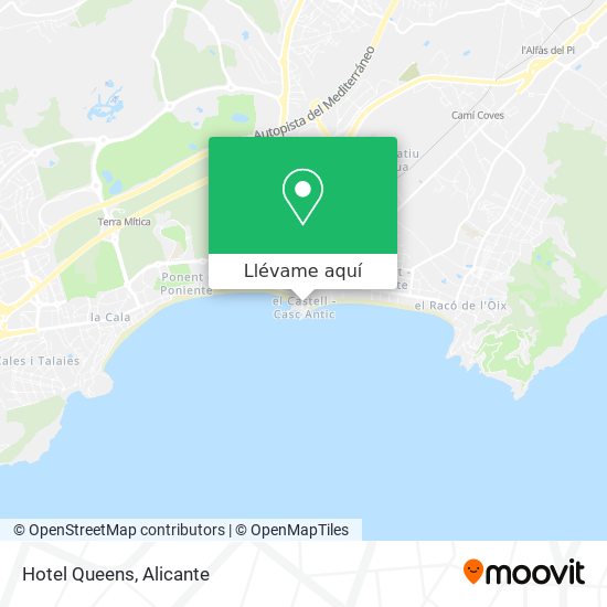 Mapa Hotel Queens
