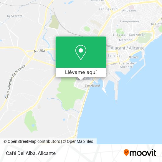 Mapa Café Del Alba