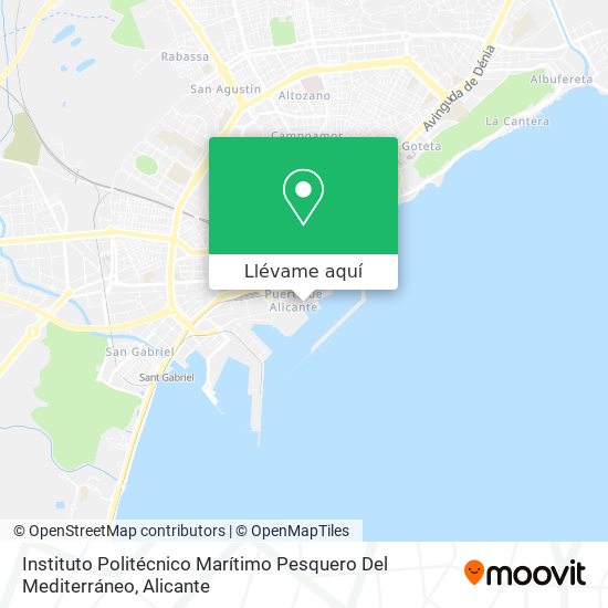 Mapa Instituto Politécnico Marítimo Pesquero Del Mediterráneo