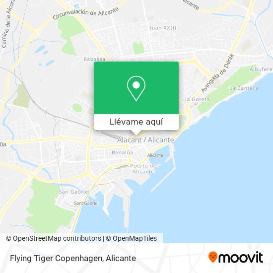 Mapa Flying Tiger Copenhagen
