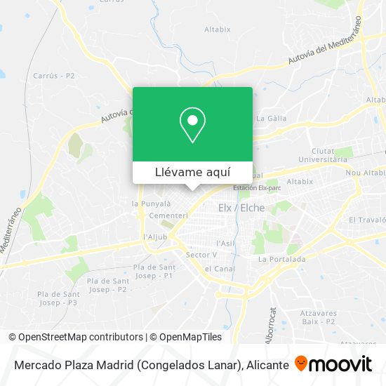 Mapa Mercado Plaza Madrid (Congelados Lanar)