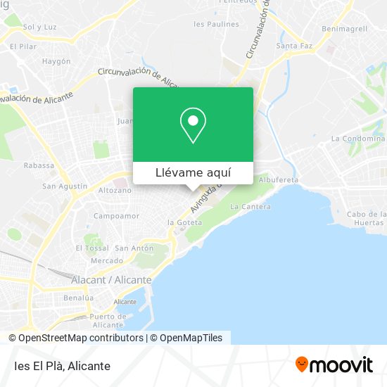 Mapa Ies El Plà