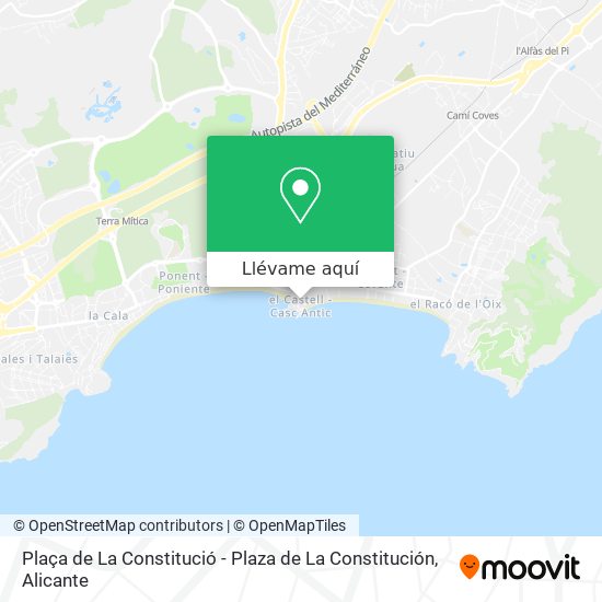 Mapa Plaça de La Constitució - Plaza de La Constitución
