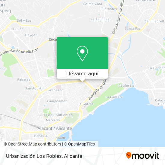 Mapa Urbanización Los Robles