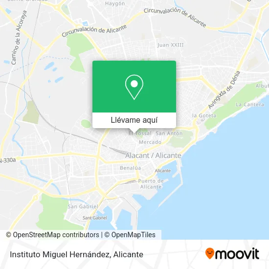 Mapa Instituto Miguel Hernández