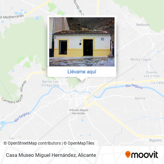 Mapa Casa Museo Miguel Hernández