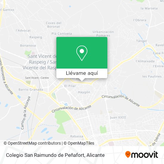 Mapa Colegio San Raimundo de Peñafort