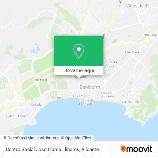 Mapa Centro Social José Llorca Llinares